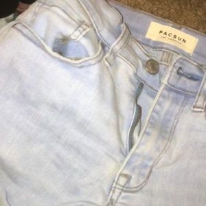pacsun short blue jean shorts